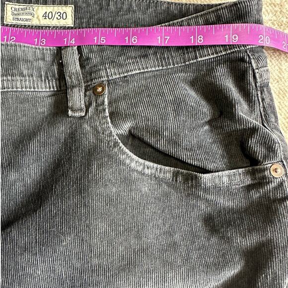 Cremieux Premium Denim DarkGray Corduroy Straight Leg Pants, Size 40x30 - Picture 6 of 7
